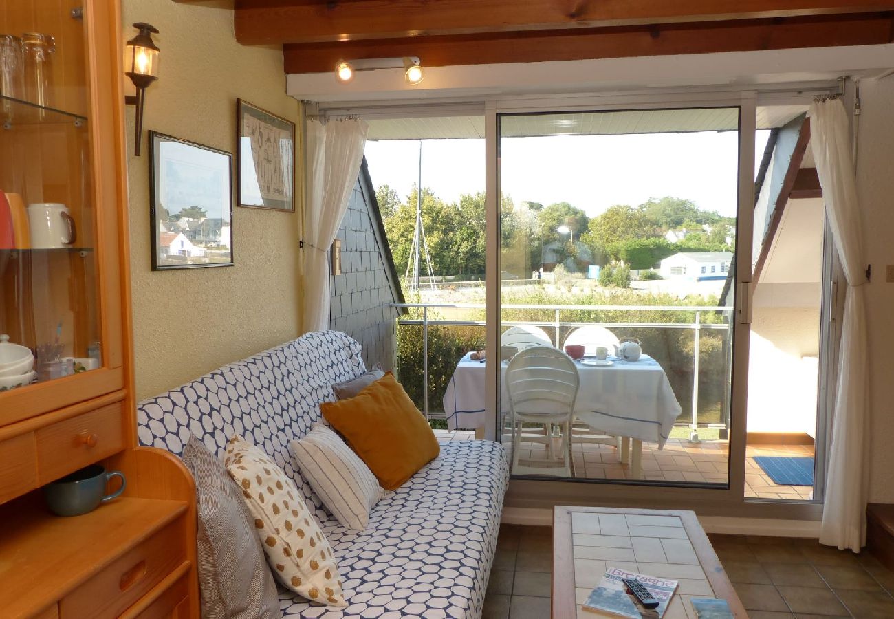 Appartement à Locmariaquer - Locmariaquer, Duplex 4 p. accès direct à la plage 