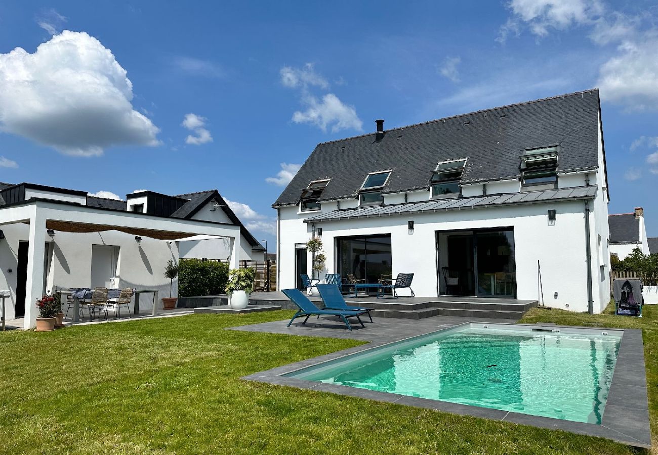 Maison à Plouhinec - Villa contemporaine avec piscine, Ria d'Etel 