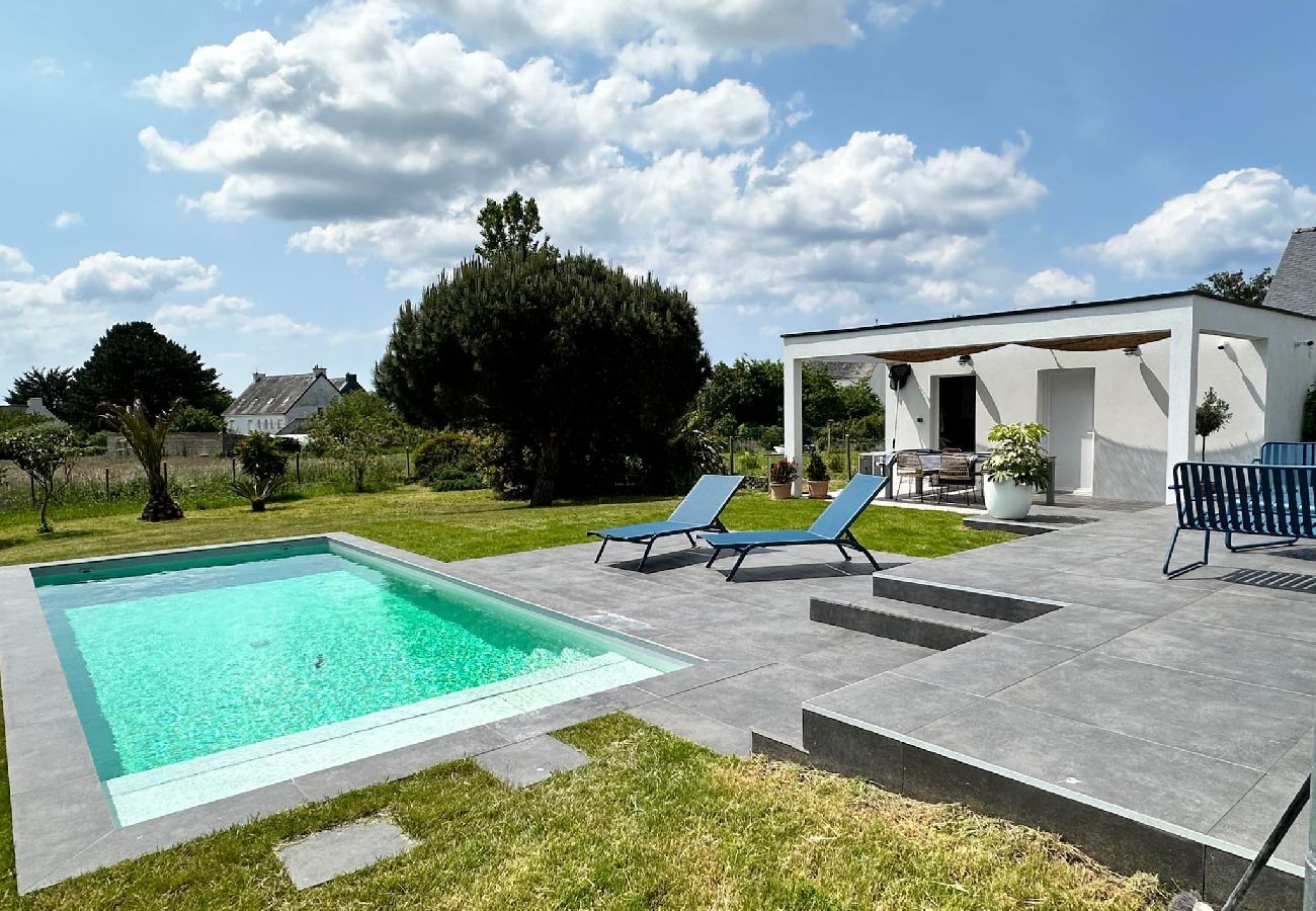 Maison à Plouhinec - Villa contemporaine avec piscine, Ria d'Etel 